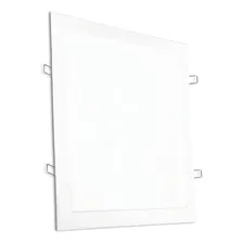 Plafon Painel Led 25w Embutir Quadrado Slim - 6000k Frio Foto  mini 1