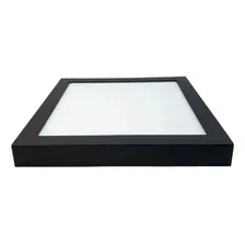 Plafon Painel Sobrepor Quadrado Led 24w Branco Fria 30x30 Cor Preto Foto mini 4