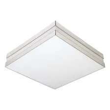 Plafon Quadrado Para 4 Lâmpadas 20w Bilbão 36x36cm Espelho Branco Tualux Tualux Foto mini 1