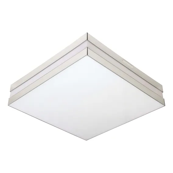 Plafon Quadrado Para 4 Lâmpadas 20w Bilbão 36x36cm Espelho Branco Tualux Tualux Foto 1
