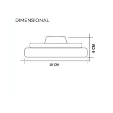Plafon Quadrado Plafonier Bocal E27 Porcelana Branco 15x6cm Foto mini 4