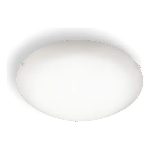 Plafon Redondo Bivolt Branco 25cm Foto 1