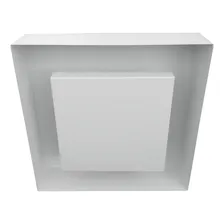 Plafon Sobrepor 40x40 E27 Luz Indireta Cor Branco 110V/220V Foto mini 3