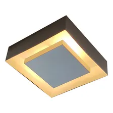 Plafon Sobrepor 40x40 E27 Luz Indireta Cor Branco 110V/220V Foto mini 2