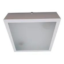 Plafon Sobrepor Com Vidro Interno Quadrado 30x30 Cor Branco 110v/220v (bivolt) Foto mini 4