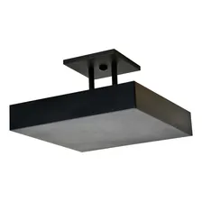 Plafon Sobrepor Luz Indireta Preto 50x50 Para Recepção 110v/220v Foto mini 1