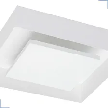 Plafon Sobrepor Luz Indireta Quadrado Branco 45cm 4 E27 110V/220V Foto mini  2