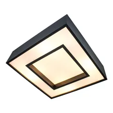 Plafon Sobrepor Quadrado Branco Ou Preto 45x45 4 E27 St4540 Estrutura Preto (c贸d. 4540/45pt) Foto mini 3