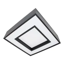 Plafon Sobrepor Quadrado Branco Ou Preto 45x45 4 E27 St4540 Estrutura Preto (c贸d. 4540/45pt) Foto mini 1