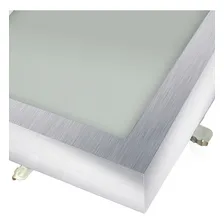 Plafon Sobrepor Quadrado Vidro Fosco Duas Lampadas Foto mini 2