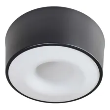Plafon Sobrepor Redondo 30cm AlumÃnio E AcrÃlico St951 Cor Preto Foto mini 1