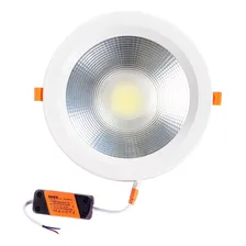 Plafon Spot Led Cob 30w Embutir Redondo Branco Frio 6500k Foto mini 1