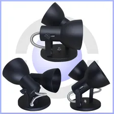 Plafon Tipo Spot Duplo Para Teto De Casa Bulbo - Bocão Cor Preto 110v/220v Foto mini  3