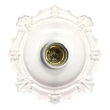 Plafonier Pvc Elite Decorativo Branco Soquete Porcelana 27 Foto mini 1