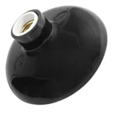 Plafonier Pvc Perlex Preto Redondo Soquete Porcelana E27 125 Foto mini  2