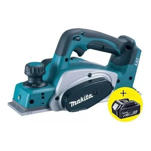 Plaina A Bateria 82mm Dkp180z-p 18v + Bateria 5ah - Makita Foto 1
