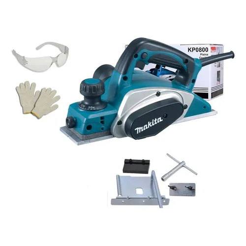 Plaina Elétrica 3.1/4 620w Makita Kp0800 82 Mm + Acess 220v Foto 1