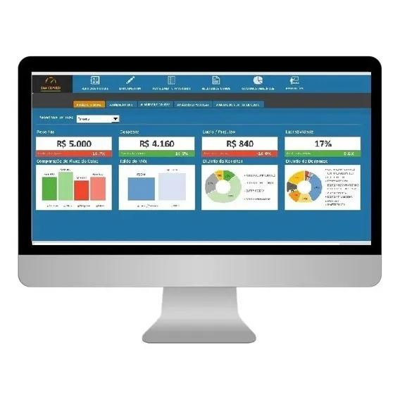 Planilha De Controle Financeiro Excel Editável Foto 1