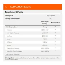 Plant Enzymes 120 Caps Enzimas Digestivas Now Foods Sabor Sem sabor Foto mini 4