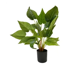 Planta Artificial Antúrio Decoração Enfeite Vaso Preto 40cm Foto mini 1