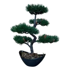 Planta Artificial Para Sala Arvore Planta Bonsai Com Vaso Cor Vaso Preto Foto mini 1