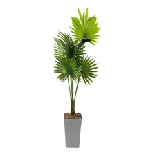 Planta Árvore Artificial Palmeira Leque 140cm Sala Decoração Cor Cinza Foto mini 1