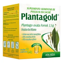 Planta Gold Psyllium Fibras 10 Sachês Sem Sabor Arte Nativa Foto  mini 1