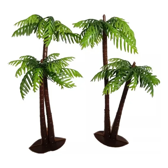 Plantas Coqueiro Arbusto Jardim Maquete Diorama Aquario 2uni Foto 1