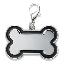 Plaquinha De Identificação Pet C/ Gravação A Laser Cor Preto Foto mini 1