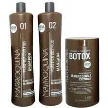 Plástica Dos Fios Selagem Térmica Marroquina + Btox 1kg Foto  mini 1