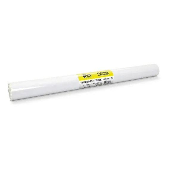 Plastico Adesivo Transparente 45cmx2mts Escolar Tipo Contact Foto 1