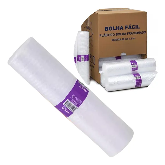 Plastico Bolha - Bobina 40cmx5m - 40micras Grosso -reforçado Foto 1