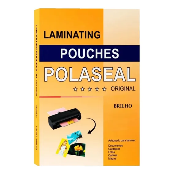 Plástico Polaseal Plastificação Refil A4 220x307 0,03 100un Foto 1