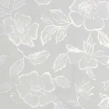 Plástico Térmico Toalha De Mesa Branco Floral 2,40 X 1,40 Foto mini 2