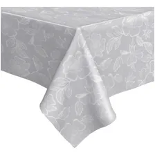 Plástico Térmico Toalha De Mesa Branco Floral 5,00 Metros Foto mini 4