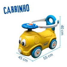 Playground Infantil 4x1 Gangorra Carrinho Balanço Pula Pula Cor Amarelo Foto mini 4