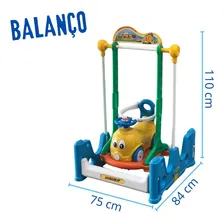 Playground Infantil 4x1 Gangorra Carrinho Balanço Pula Pula Cor Amarelo Foto mini 2