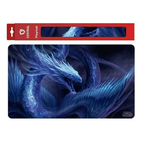 Playmat Central Dragão Cristal Safira Magic Pokemon Yugioh Foto 1