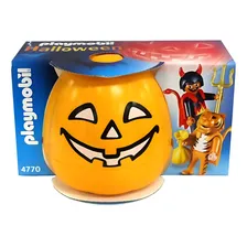 Playmobil 4770 Duas Figuras Halloween Com Ab贸bora Cor Laranja Foto mini 2