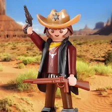 Playmobil 6277 Xerife Western Cor Marrom Foto mini 2