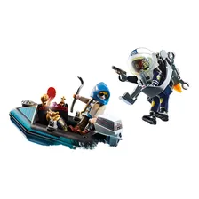 Playmobil Policia Jet Pack E Barco City Action Sunny 70782 Foto mini 3
