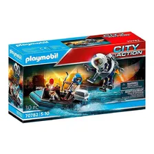 Playmobil Policia Jet Pack E Barco City Action Sunny 70782 Foto mini 1