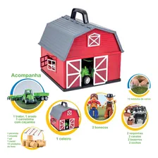 Playset para bonecas e bonecos Poliplac Fazenda de Brinquedo FAZENDINHA Brinquedo Fazendinha 8192 Foto mini 3