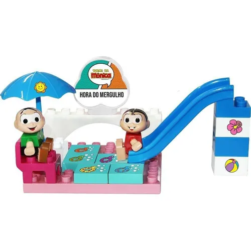 Playset Turma Da Mônica Hora Do Mergulho Monte Líbano Foto 1
