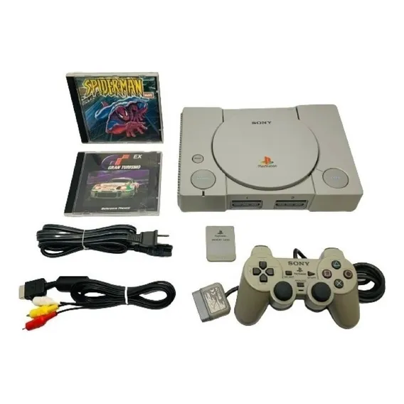 Playstation 1 Fat Ps1 Tijolão Controle Jogo Video Game Foto 1