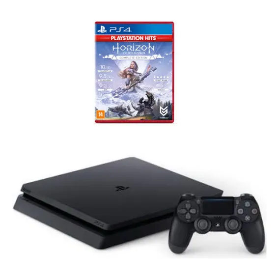 Playstation 4 Slim Ps4 Slim Cor Preto Foto 1