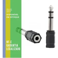 Plug Adaptador P2 Femea X P10 Macho Stereo Foto mini  2