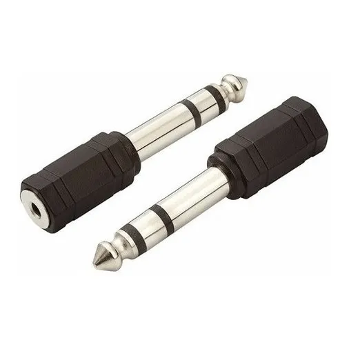 Plug Adaptador P2 Femea X P10 Macho Stereo Foto 1