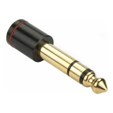 Plug Adaptador P2/p10 Fone Koss Sony Kz Akg Banhado A Ouro Foto mini 3