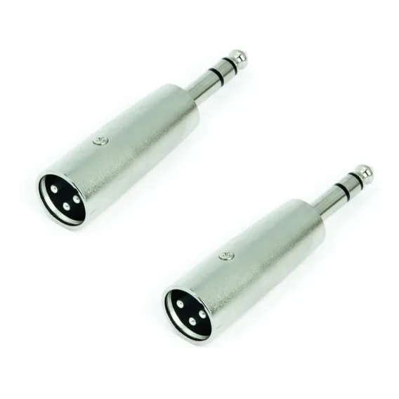 Plug Adaptador Xlr Cannon Macho Para P10 Stereo Kit C/2 Foto 1